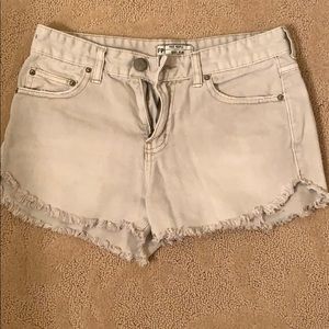 Free People Beige Shorts